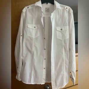 Defacto Men’s white dress shirt.